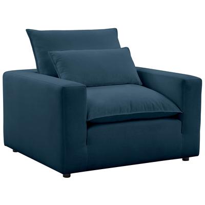 Chairs Contemporary Design Furniture Cali-Armchair CDF-REN-L00187 793580619624 Accent Chairs Blue navy teal turquiose indig Accent Chairs AccentArmChairs 