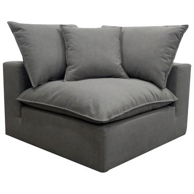 Chairs Contemporary Design Furniture Cali Polyester Slate CDF-REN-L0090-C 793611835580 Sofas Corner Chairs Corner 