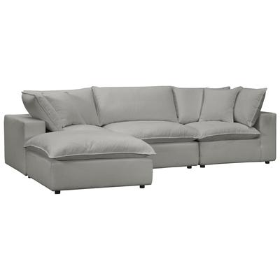 Sofas and Loveseat Contemporary Design Furniture Cali Polyester Slate CDF-REN-L0090-SEC 793611835573 Sectionals Loveseat Love seatSectional So Polyester Contemporary Contemporary/Mode 