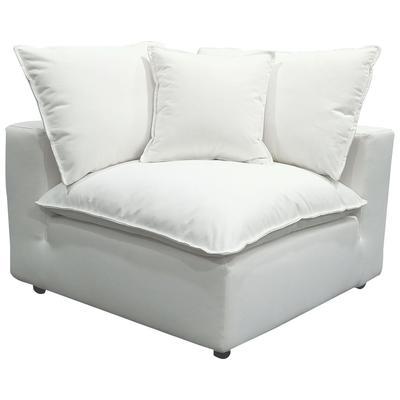 Chairs Contemporary Design Furniture Cali Polyester Pearl CDF-REN-L0092-C 793611835634 Sofas Corner Chairs Corner 