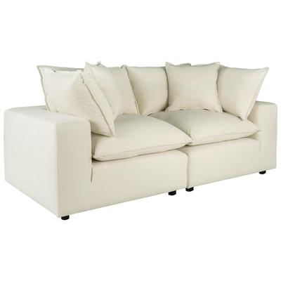 Sofas and Loveseat Contemporary Design Furniture Cali Polyester Natural CDF-REN-L0094-LS 793580621511 Sofas Loveseat Love seatSofa Polyester Contemporary Contemporary/Mode 