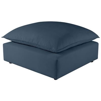 Ottomans and Benches Contemporary Design Furniture Cali Polyester Navy CDF-REN-L0097 793580618900 Benches & Ottomans Blue navy teal turquiose indig 