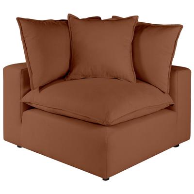 Chairs Contemporary Design Furniture Cali Polyester Rust CDF-REN-L0098-C 793580618931 Sofas Corner Chairs Corner 