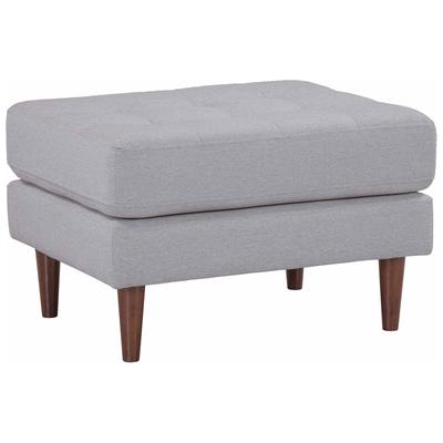 Ottomans and Benches Contemporary Design Furniture Cave Foam Polyester Wood Grey CDF-REN-L01210 793580618719 Benches & Ottomans Gray Grey 