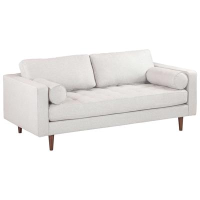 Contemporary Design Furniture Sofas and Loveseat, Loveseat,Love seatSofa, Polyester, Contemporary,Contemporary/ModernMid-Century,Edloe Finch,mid century,midcentury, Tufted,tufting, Beige, Foam,Polyester,Wood, Sofas, 793580618740, CDF-REN-L01222