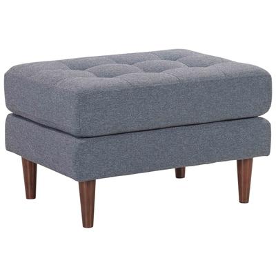 Ottomans and Benches Contemporary Design Furniture Cave Foam Polyester Wood Navy CDF-REN-L01230 793580618795 Benches & Ottomans Blue navy teal turquiose indig 