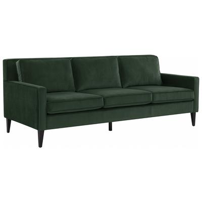 Sofas and Loveseat Contemporary Design Furniture Luna Plywood Polyester Wood Green CDF-REN-L02113 793580619389 Sofas Loveseat Love seatSofa Polyester Contemporary Contemporary/Mode 
