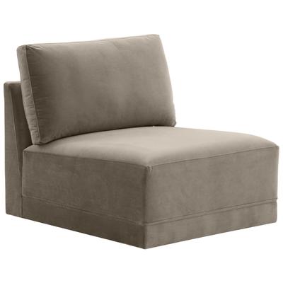 Chairs Contemporary Design Furniture Willow Plywood Velvet Taupe CDF-REN-L03110-AC 793580619235 Sectionals 