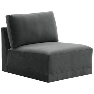 Chairs Contemporary Design Furniture Willow Plywood Velvet Charcoal CDF-REN-L03120-AC 793580619297 Sectionals 