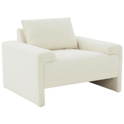 Chairs Contemporary Design Furniture Maeve Pine Wood Polyester Cream CDF-REN-L04531 793580621382 Accent Chairs Cream beige ivory sand nude Accent Chairs Accent 