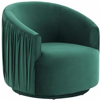Chairs Contemporary Design Furniture London-Chair Velvet Forest Green CDF-S44153 793611835290 Accent Chairs Blue navy teal turquiose indig Accent Chairs Accent 