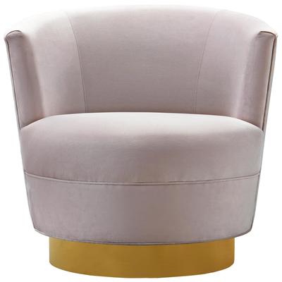 Chairs Contemporary Design Furniture Noah-Chair Blush CDF-S6157 806810356753 Accent Chairs Pink Fuchsia blush Accent Chairs Accent 