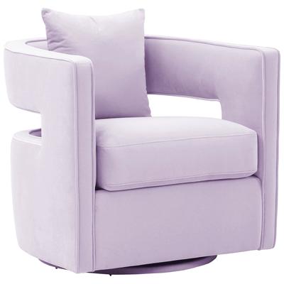 Chairs Contemporary Design Furniture Kennedy-Chair Velvet Lavender CDF-S68311 793580615497 Accent Chairs Accent Chairs Accent 