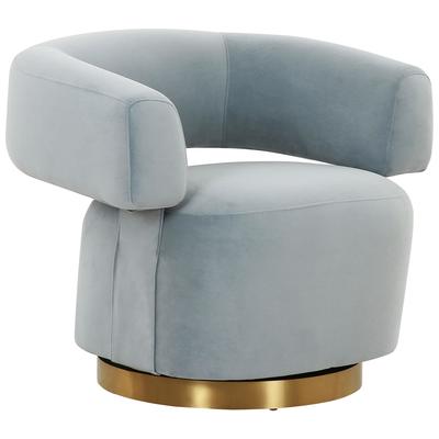 Chairs Contemporary Design Furniture River-Chair Pine Stainless Steel Velvet Grey CDF-S68543 793580623232 Accent Chairs Gold Gray Grey Accent Chairs Accent 