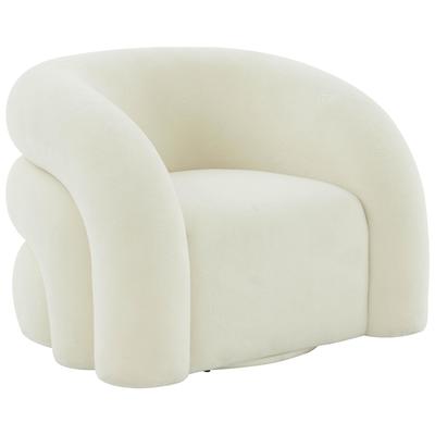 Chairs Contemporary Design Furniture Faux Shearling Metal Pine Cream CDF-S68572 793580623713 Accent Chairs Cream beige ivory sand nude Accent Chairs Accent 