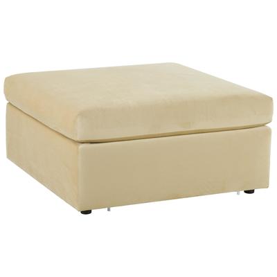 Ottomans and Benches Contemporary Design Furniture Jessie-Modular Velvet Wood Champagne CDF-VL68406-O 793580617880 Ottomans Cocktail 