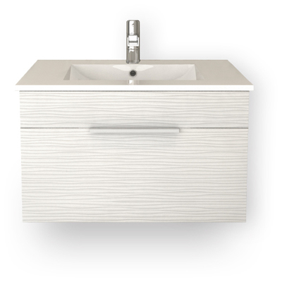Bathroom Vanities Cutler Kitchen and Bath Textures Melamine / Particle Board White Grey White Sink FV CW30 772851296207 Under 30 Wall Mount Vanities 25 