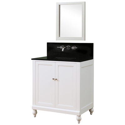Bathroom Vanities Direct Vanity Classic Black Granite nominal 3/4" Espresso 32S9-WBK-WM-M 856340000000 Single Sink Vanities 30-40 Dark Brown With Top and Sink 25 