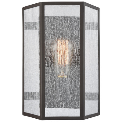 Wall Sconces ELK Lighting Spencer Metal Organza Oil Rubbed Bronze 10350/1 748119124896 Sconce Contemporary Modern / Contempo Lighting 