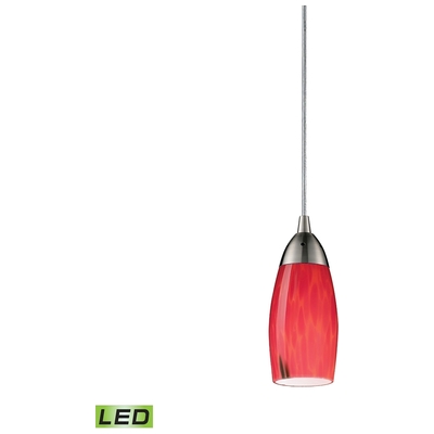 ELK Lighting Pendant Lighting, red, burgundy, ruby, 