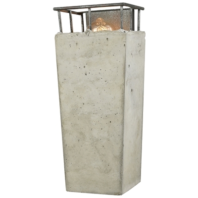 Wall Sconces ELK Lighting Brocca Concrete Metal Silverdust Iron 14317/1 748119112251 Sconce Contemporary Industrial Modern Lighting 