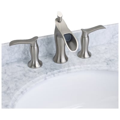 Eviva Bathroom Faucets, Widespread, Widespread, Bathroom,Widespread, Complete Vanity Sets, Brushed Nickel, Brass/Ceramic Valve, Faucets, 730699416447, EVFT466BN