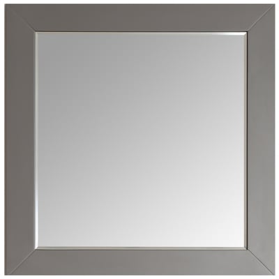 Bathroom Mirrors Eviva Aberdeen Grey EVMR412-36x30-GR GrayGreyWhitesnow Glass mirror Wood MDF Plywood 