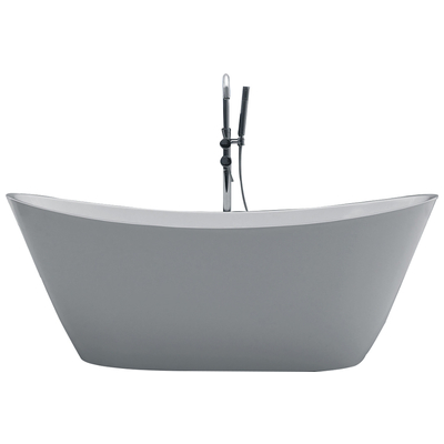 Free Standing Bath Tubs Eviva Bella White EVTB1011-60WH Whitesnow Acrylic Chrome Faucet 