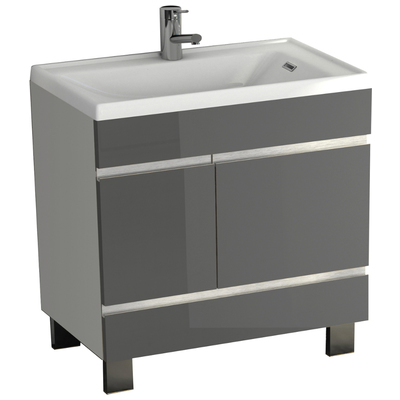 Bathroom Vanities Eviva Petite White Grey EVVN540-24WH/GR Under 30 Gray With Top and Sink 25 