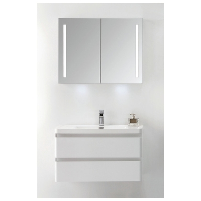 Bathroom Vanities Eviva Glazzy Engineered Wood/Manufactured W White High Gloss White EVVN900-36WH-WM 730699413750 bathroom Vanities 30-40 Modern White Wall Mount Vanities With Top and Sink 25 