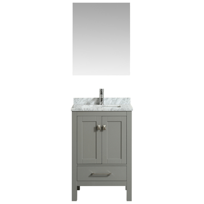 Bathroom Vanities Eviva London Grey TVN414-24x18GR Under 30 Gray With Top and Sink 25 