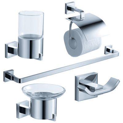 Bathroom Accessory Sets Fresca Glorioso Chrome FAC1100 818234012047 Complete Vanity Sets 