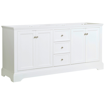 Bathroom Vanities Fresca Cambria Matte White FCB2472WHM 810001201166 Double Sink Vanities 70-90 White Cabinets Only 25 