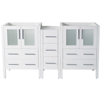 Bathroom Vanities Fresca Bari White FCB62-241224WH 817386022287 50-70 Modern White Cabinets Only 25 