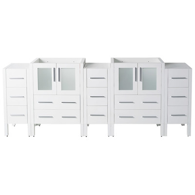 Fresca Bathroom Vanities, 70-90, Modern, White, Cabinets Only, Modern, 817386022645, FCB62-72WH