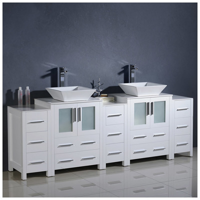Bathroom Vanities Fresca Bari White Combos FCB62-72WH-CWH-V 817386020849 Double Sink Vanities 70-90 Modern White With Top and Sink 25 