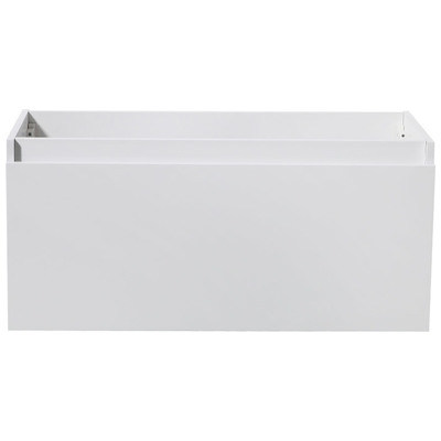 Bathroom Vanities Fresca Senza White FCB8010WH 817386022751 30-40 Modern White Wall Mount Vanities Cabinets Only 25 