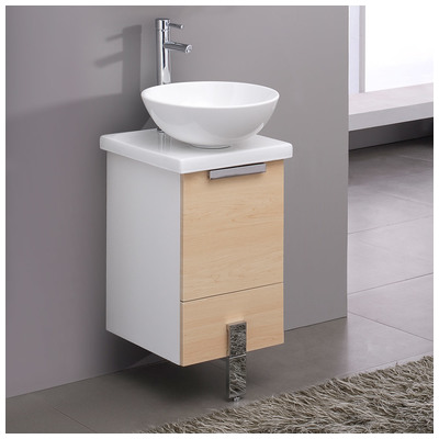 Bathroom Vanities Fresca Trieste Light Walnut Combos FCB8110LT-CWH-V 817386021280 Under 30 Modern Light Brown With Top and Sink 25 