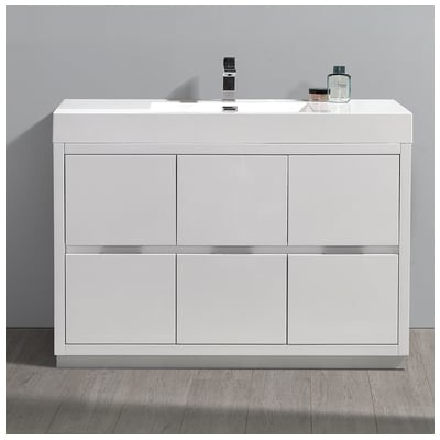 Bathroom Vanities Fresca Senza Glossy White FCB8448WH-I 817386027213 40-50 White 25 
