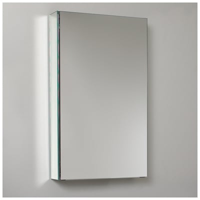 Medicine Cabinets Fresca Senza Mirror FMC8015 817386023512 Aluminum Mirror Complete Vanity Sets 
