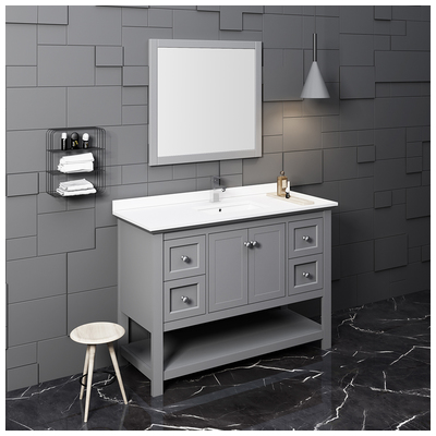Bathroom Vanities Fresca Cambria Gray FVN2348GR 810001206192 Gray 25 
