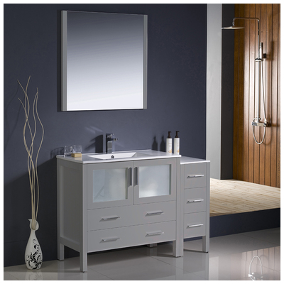 Fresca Bathroom Vanities, 40-50, Gray, 817386028913, FVN62-3612GR-UNS