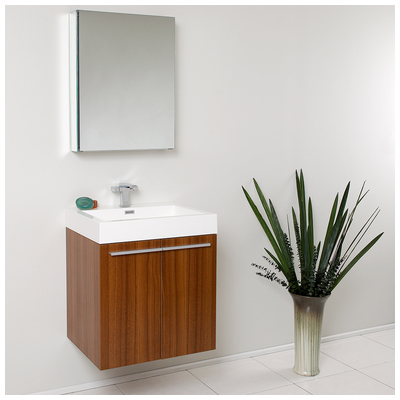 Fresca Bathroom Vanities, Under 30, Modern, Light Brown, Wall Mount Vanities, Complete Vanity Sets, Modern, Vanity Ensembles, 818234010692, FVN8058TK