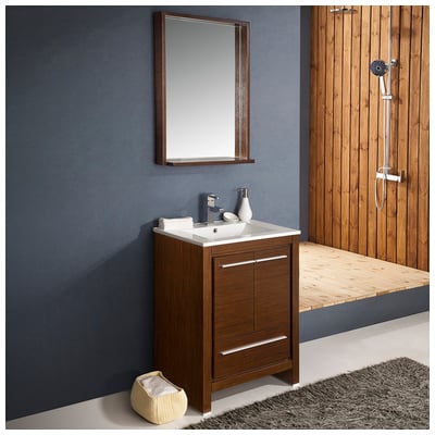 Fresca Bathroom Vanities, Under 30, Modern, Dark Brown, Complete Vanity Sets, Modern, Vanity Ensembles, 818234010876, FVN8125WG