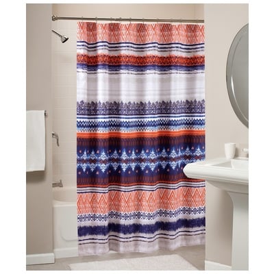 Greenland Home Fashions Shower Curtains, Multi, Shower Curtain, 100% Polyester, Bath, 636047345462, GL-1509FSHW
