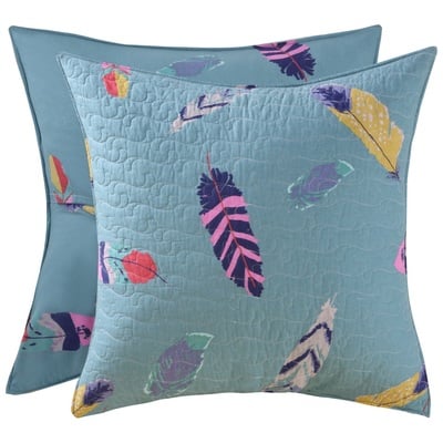 Pillow Cases Greenland Home Fashions Dream Catcher 100% Microfiber polyester face Teal GL-1603JES 636047354693 Sham Blue navy teal turquiose indig Cotton Microfiber face King 