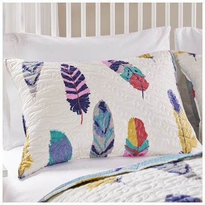Pillow Cases Greenland Home Fashions Dream Catcher 100% Microfiber polyester face Teal GL-1603JS 636047354631 Sham Blue navy teal turquiose indig Cotton Microfiber face King 