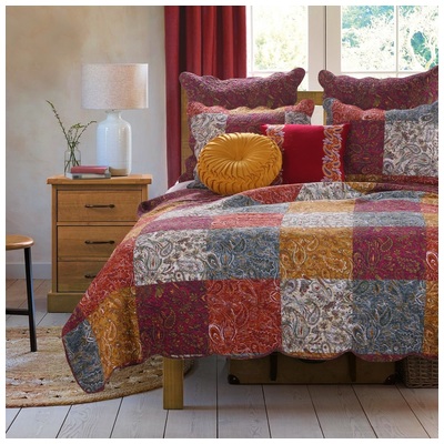 Greenland Home Fashions Quilts-Bedspreads and Coverlets, Spice, 