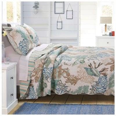 Greenland Home Fashions Quilts-Bedspreads and Coverlets, Jade, Full,DoubleKing,Queen,Twin XL,Twin, Cotton,Microfiber,Polyester, Jade, 2-Piece Twin/XL, 100% Microfiber polyester face and back; Fill is 60% cotton/40% polyester, Quilt Set, 636047398109,