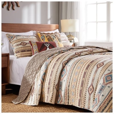 Greenland Home Fashions Quilts-Bedspreads and Coverlets, Brown,sableGold,Tan, Full,DoubleKing,Queen,Twin XL,Twin, Cotton,Microfiber,Polyester  ,Quilt & Sham,Quilt and shams, Tan, 2-Piece Twin/XL, 100% cotton face; 100% ultra-soft microfiber polyester